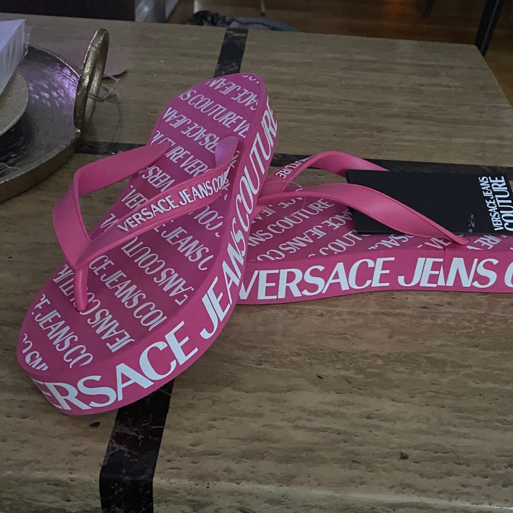 Versace Vibrant Pink Sandals